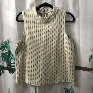 Anthro Professional Work Mock Neck Tank Cute